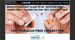 Desktop Screenshot of nicotinefreecigarettes.com
