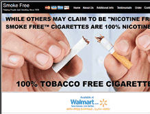 Tablet Screenshot of nicotinefreecigarettes.com